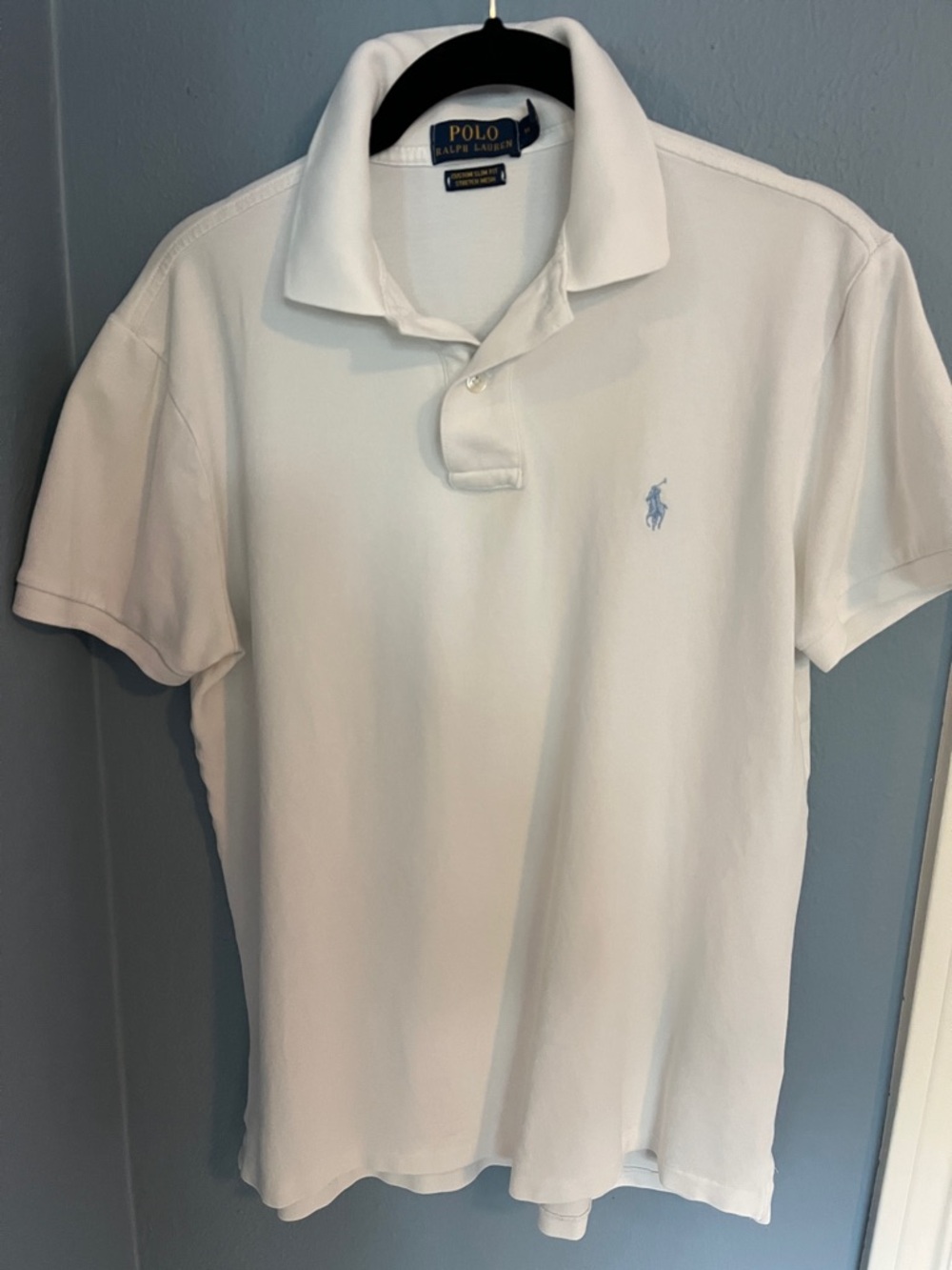 Polo by Ralph Lauren White Polo with Light Blue Pony